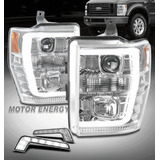 For 08-10 Ford Super Duty Led Chrome Projector Headlight Nnc