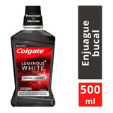 Enjuague Bucal  Luminous White Carbón X500ml Colgate