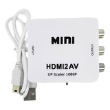 Adaptador Conversor Hdmi Para Video 3rca 2av