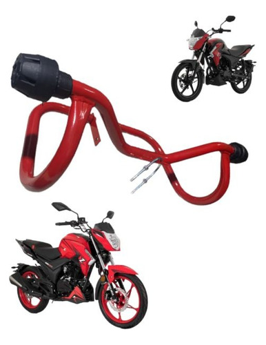 Slider Defensa Stunt Rojo Para Motocicleta Italika 125z 200z