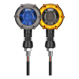 Faros Led Moto Luces De Giro Universal Circulare Doble Color