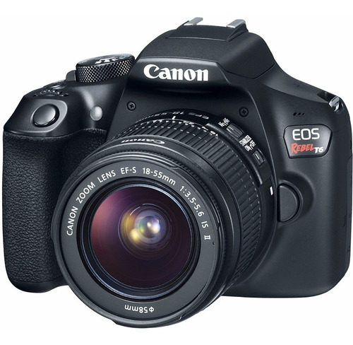 Câmera Canon Dslr Eos Rebel T6 Com Lente 18-55mm Is Ii