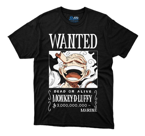 Playera One Piece Anime Luffy Monkey Gear 5 Dios Sol Wanted