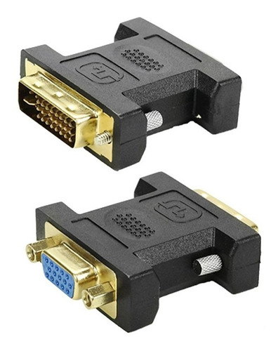 Adaptador Conversor Dvi 24 + 5 Macho Para Vga Fêmea 