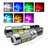 Par Led T10 Lupa Canbus Pellizc No Error Auto Moto Gratis Su