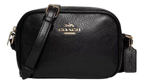 Bolsa Bandolera Coach Original Mini Camera Bag Black Leather