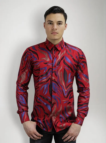 Camisa Caballero Vassari By Barabas 2vs178 Slim Fit Manga L | Meses sin interés