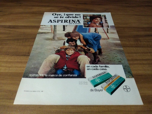 (pe233) Publicidad Aspirina Bayer