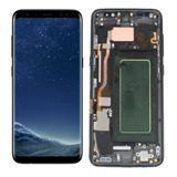 Tela Display Touch Frontal Compativel Galaxy S8 C/ Aro Preto