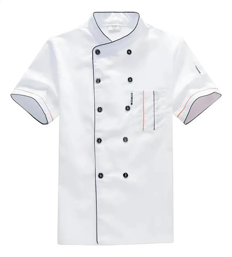 Hombres Filipina Chef Transpirable Suaveusable Manga Corta