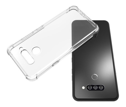 Funda Transparente Reforzado Antishock Para LG K61 + Vidrio 