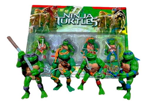 Tortugas Ninjas Con Armas Juguetes Figuras Colección Cómic