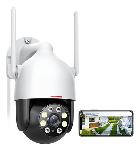 Cámara Seguridad Wifi 360° Hd Videovigilancia Remota/alarmaa