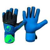 Guantes De Arquero Uhlsport Aquasoft Hn - Azul/verde