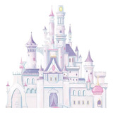 Adesivo De Parede Castelo Das Princesas Da Disney Roommates