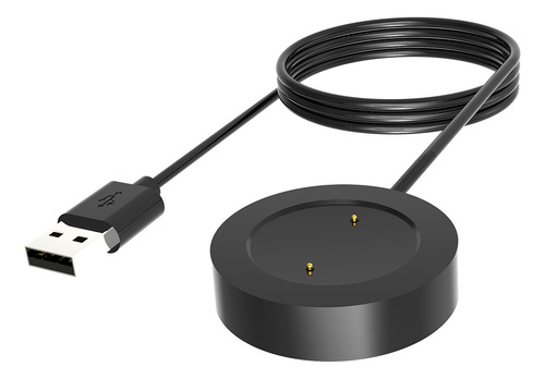 Carregador Cabo Usb Compatível Com Xiaomi Mi Watch Color 1 Cor Preta