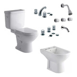 Combo Ferrum Bari Baño Completo Tapa Juego Allegro Fv Cs4113