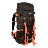 Mochila Camping Mochilero Waterdog Modelo Iggy 65 Litros Color Negro Diseño De La Tela Ripstop