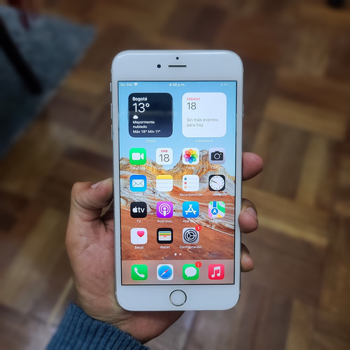iPhone 6s Plus 64 Gb Color Plata Con Cargador