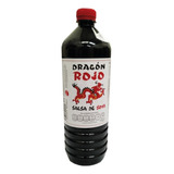 Salsa Soya Oscura Marca Dragón Rojo - Botella Pet Cont. Neto: 1 Litro - Ideal Para Preparaciones De Comida Oriental (china, Japonesa, Tailandesa, Coreana)