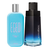 Combo Egeo Vanilla Vibe Colônia 90ml + Malbec Ultra Bleu Colônia 100ml Kit Presente O Boticário Feminino E Masculino Fragrância Exclusiva E Marcante.