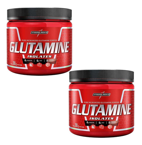 Combo 2 Glutamina Powder Isolate - Nat 300g - Integralmédica