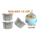 Moldes Mini  Pastel Choco Flan  Gelatina Aluminio 3pzs 12 Cm