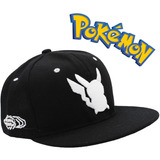 Gorra De Pikachu - Premium - Negra - Silueta - Alta Calidad