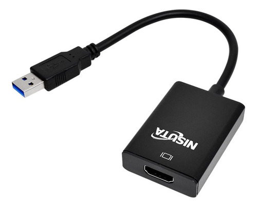 Adaptador Conversor Usb A Hdmi Nisuta Nscoushd2 Aluminio Fhd