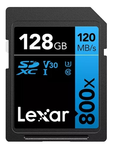 Cartão De Memória Lexar High-performance 128gb 120mb/s 800x V30 4k Classe 10 Lsd0800128g-bnnnu