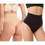 Set De 2 Tanga Faja Panty Calzon Invisible Reductora Tipo