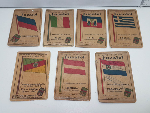 Estampas Do Sabonete Eucalol Diversos Países - Leia Antes