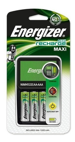 Cargador Energizer Maxi + 2 Pilas Aa 1300mah Cp-en-chvcm4