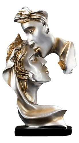 Salón Estatua Beso Artesanía Para Amante Boda Arte Parejas