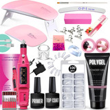 Kit Poligel Alongamento Unhas Polygel Completo Cabine Brinde