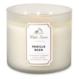 Bath And Body Works - Vela Grande 3 Mechas Color Beige Fragancia Vanilla Bean