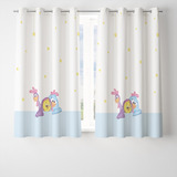 Cortina Decorativa Tema Galinha Pintadinha 2,60x1,50m Cor Galinha Pintadinha 03