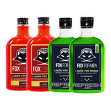 Kit Loção Pos Barba Fox For Men Antibactericida Cicatrizante