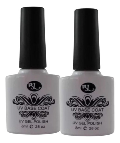 2 Pz Base Para Gel Semipermanente De 8 Ml Uv Led Uñas Nail