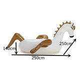 Flotador Piscina Jigante Unicornio Pegaso  250x250x140cm