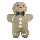 Almofada Bordada Biscoito Natal Gingerbread