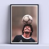 Cuadro Maradona Foto Iconica Deco 30x40cm Listo P Colgar