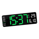 Reloj De Pared Digital Eléctrico Pantalla Verde-b Verde-b