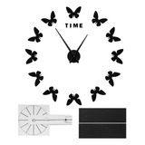 Reloj De Pared Grande Con Forma De Mariposa, Diseño Innovado