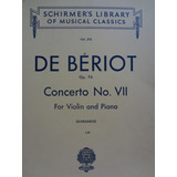 Partitura Violino Piano De Bériot Concerto No. 7 Op. 76