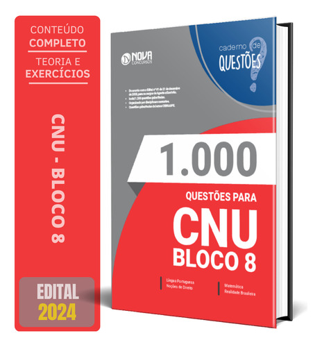 Caderno De Questões Cnu - Bloco 8 - Nível Intermediário - 1000 Exercícios Gabaritados