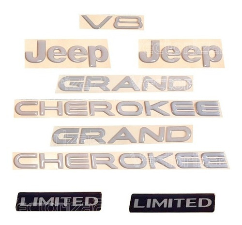 Kit Emblemas Jeep Grand Cherokee Limited Foto 3