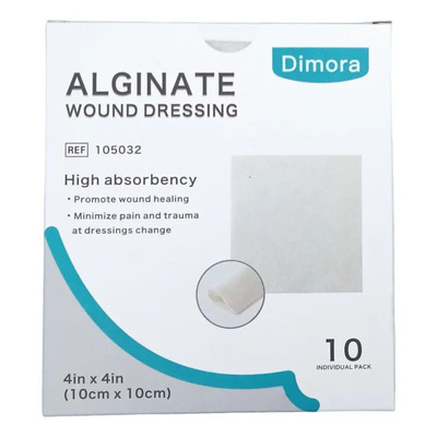 Ápositos De Alginato-calcio Dimora (simi Curasorb) 10 Pzs Color Beige | Meses sin interés