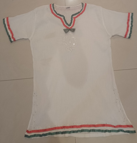 Blusa Blanca Original India  Disfraz México /italia 