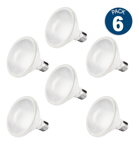 Pack De 6 Focos Par 30 Led Aksi 12w Luz Cálida Para Exterior